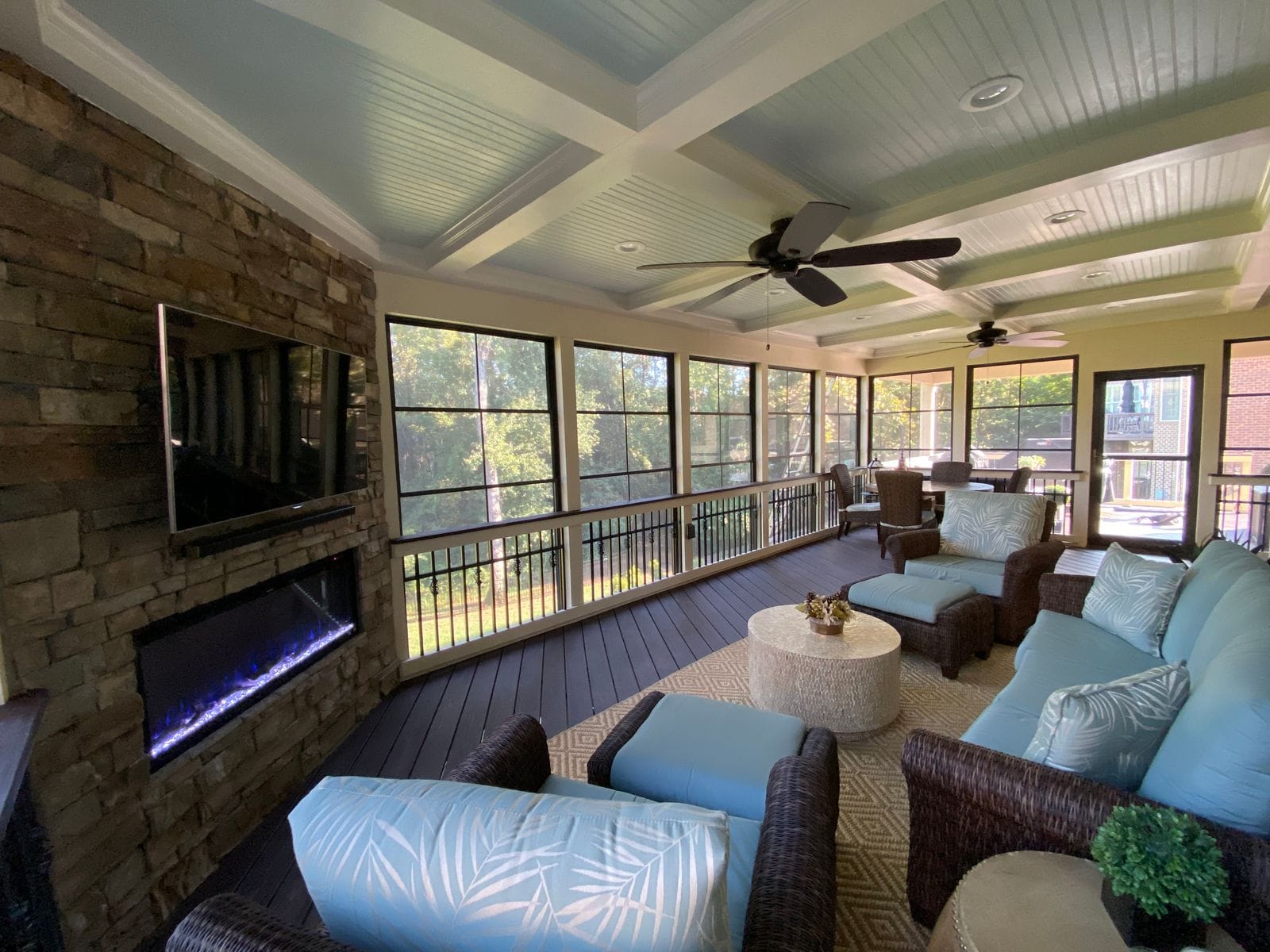 3-season-room-custom-eze-breeze-corner-fireplace-fort-mill-sc