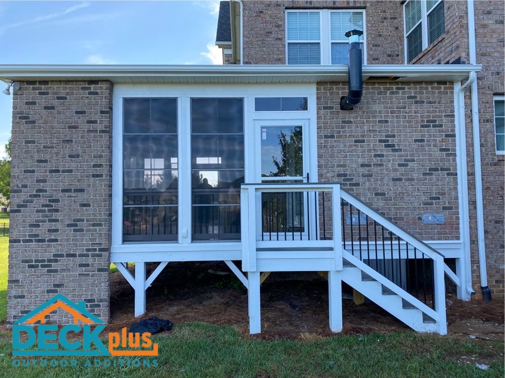 custom 3 season room in waxhaw with side deck
