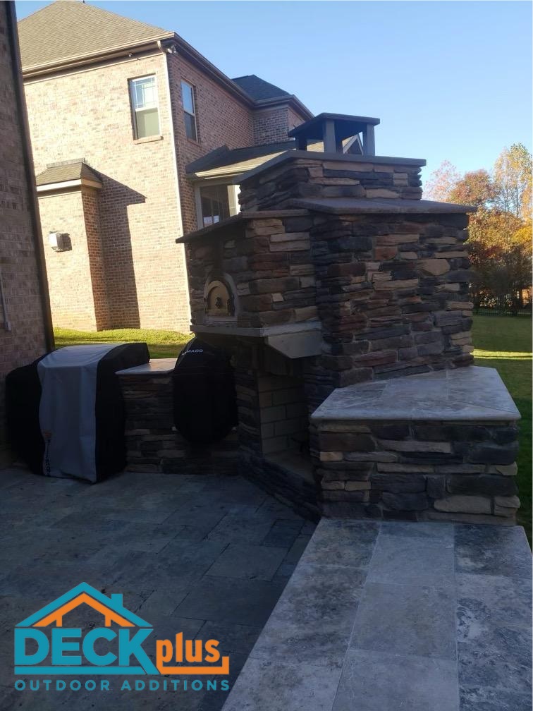 matthews outdoor fireplace builders