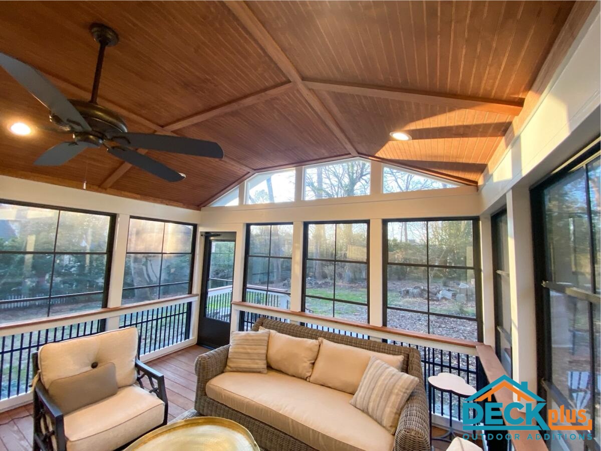 Outdoor Living Bliss Is As Simple As Black And White In A Three Season Room From Deck Plus!