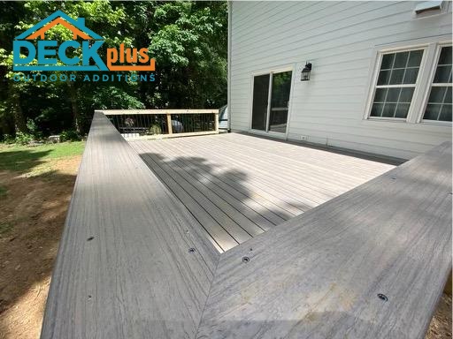 low maintenance deck pt rail with composite rail cap charlotte