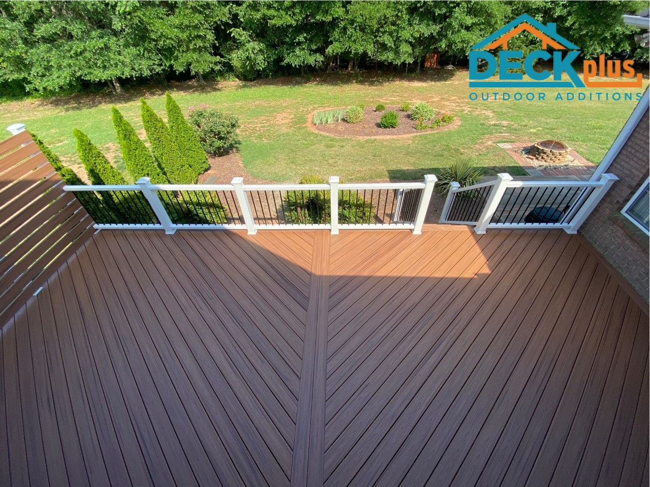 deck custom with parting board low maintenance