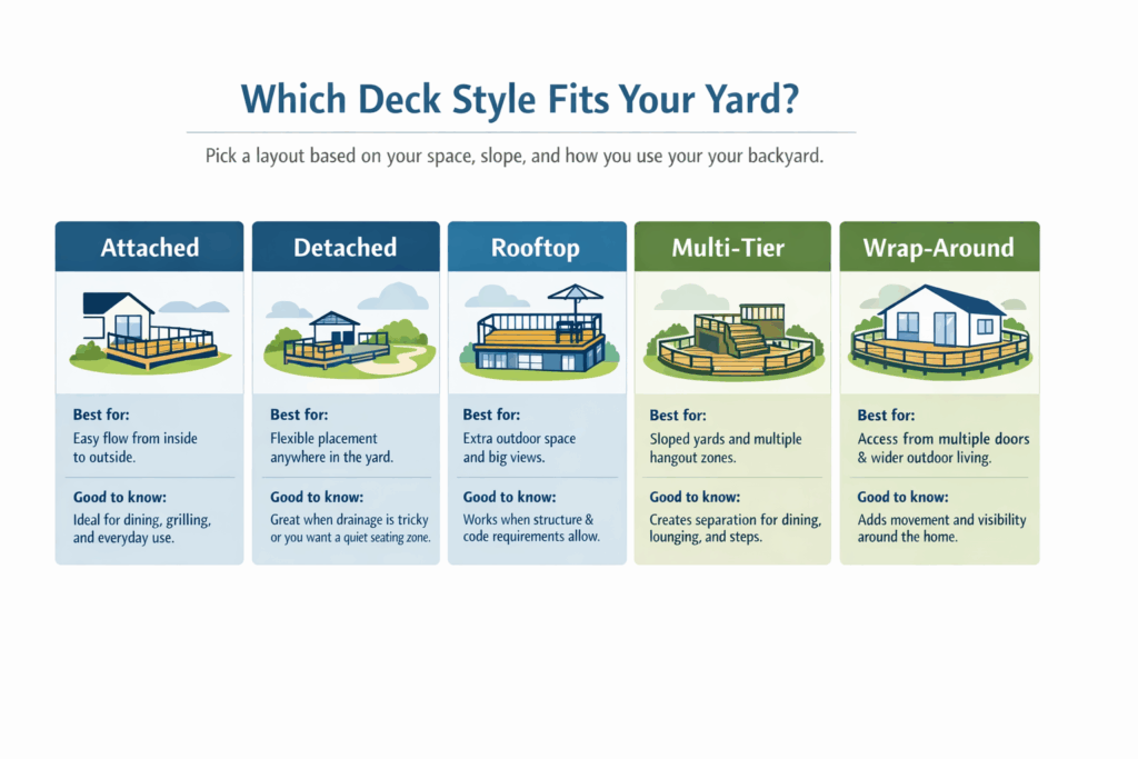 a diagram of what style fits your yard.